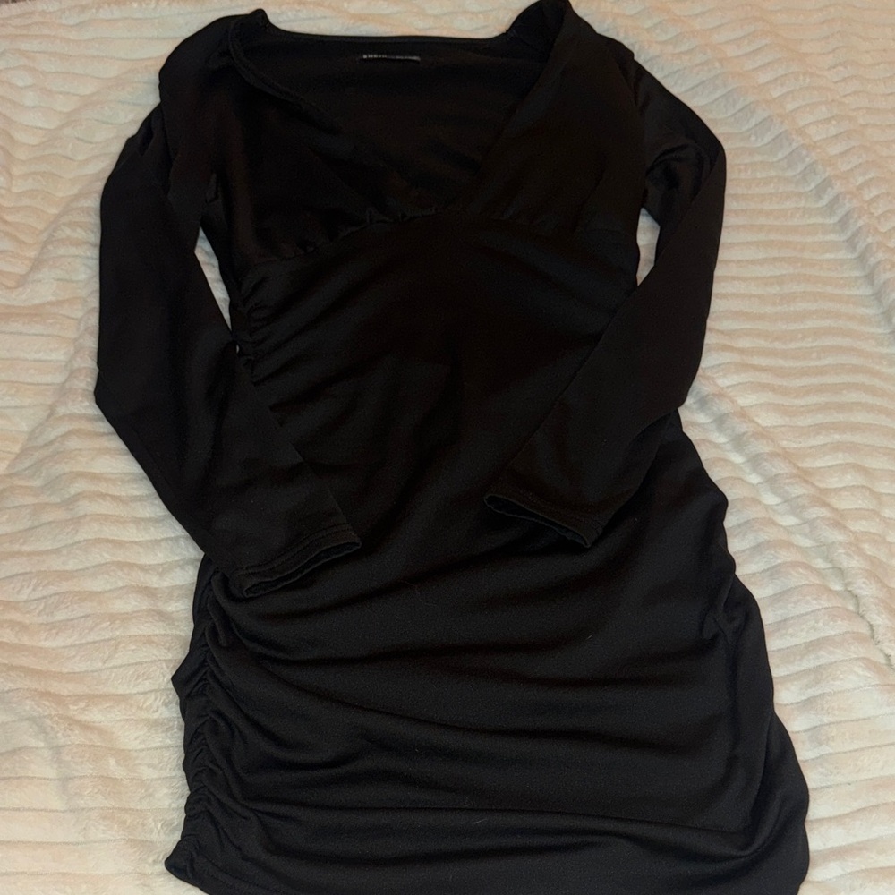 SHEIN Classic Black Long Sleeve Dress